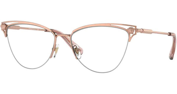  Versace VE1280 Eyeglasses Women's Semi Rim Cat Eye 