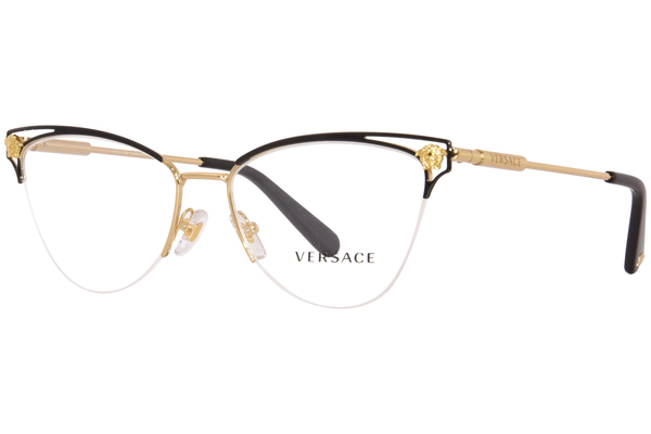  Versace VE1280 Eyeglasses Women's Semi Rim Cat Eye 