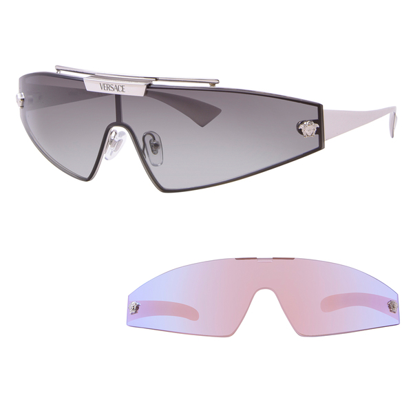  Versace VE2265 Sunglasses Shield with Extra Interchangeable Lens 