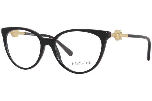  Versace 3298-B Eyeglasses Women's Full Rim Round Shape 