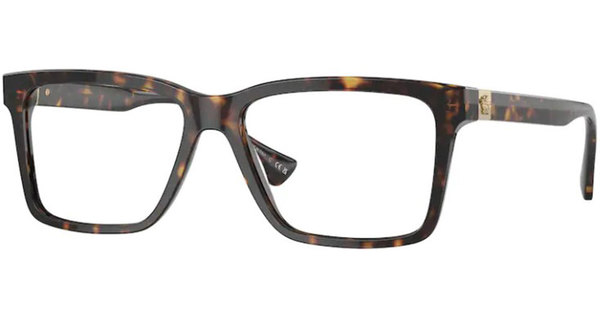  Versace VE3328 Eyeglasses Men's Full Rim Rectangle Shape 