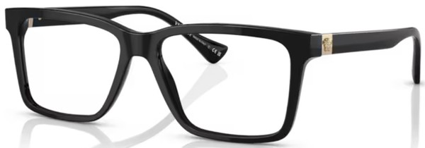  Versace VE3328 Eyeglasses Men's Full Rim Rectangle Shape 