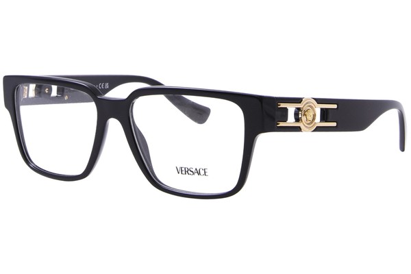  Versace VE3346 Eyeglasses Men's Full Rim Rectangle Shape 