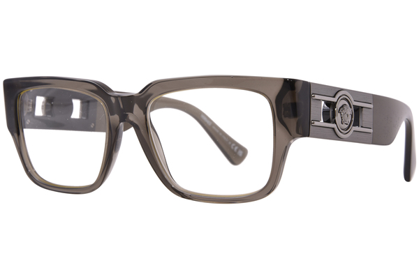 Versace VE3350 5436 Eyeglasses Men's Grey Transparent Full Rim 53-18-140