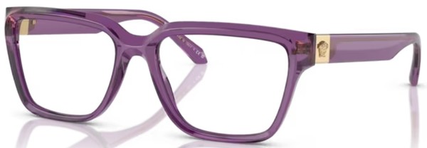 Versace VE3357 Eyeglasses Women's Full Rim Rectangle Shape