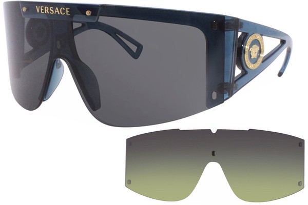  Versace VE4393 Sunglasses Shield Extra Interchangeable Lenses 