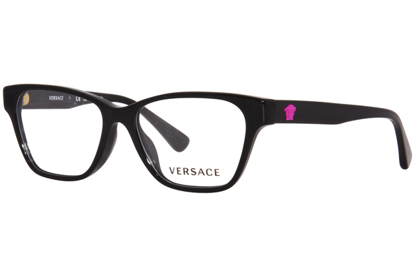  Versace VK3003U Eyeglasses Youth Kids Girl's Full Rim Rectangle Shape 