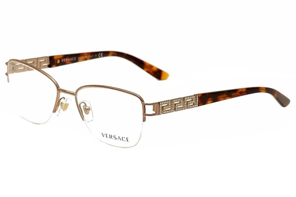  Versace Eyeglasses VE1220B Women's Semi-Rim Frames 