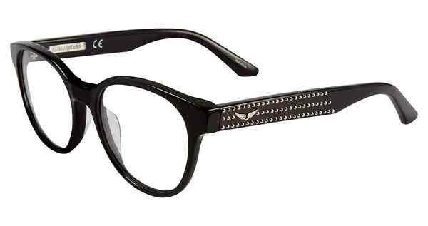  Zadig & Voltaire VZV120S Eyeglasses Women's Full Rim Round Shape 