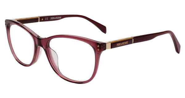 Zadig & Voltaire VZV158V Eyeglasses Women's Full Rim Oval Shape