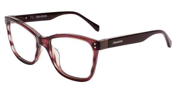 Zadig & Voltaire VZV200 Eyeglasses Women's Full Rim Square Shape