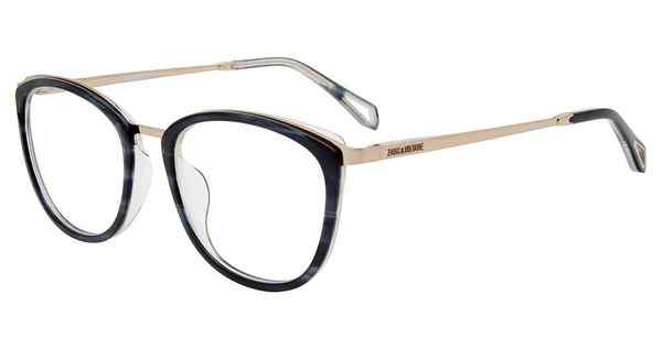  Zadig & Voltaire VZV313 Eyeglasses Women's Full Rim Butterfly Shape 