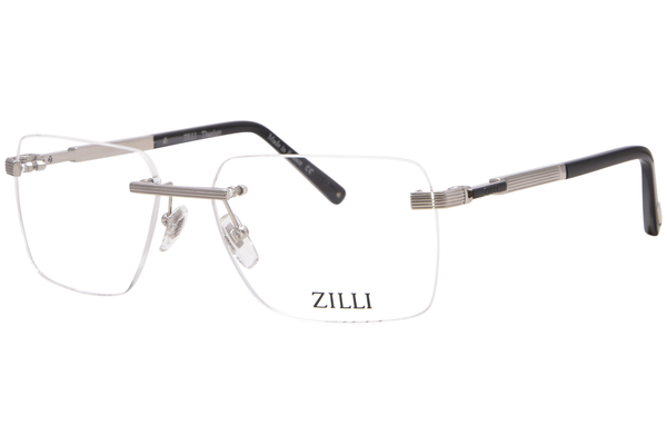 Zilli ZI60086 Eyeglasses Men's Rimless Rectangle Shape