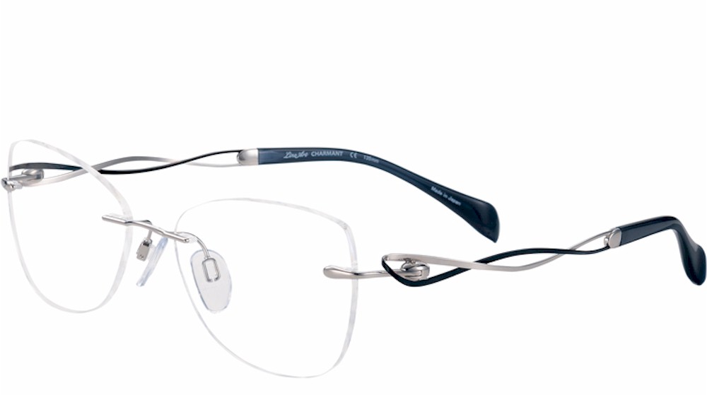 Line Art by Charmant Eyeglasses Women s XL2147 WP White Titanium 51 17 135mm