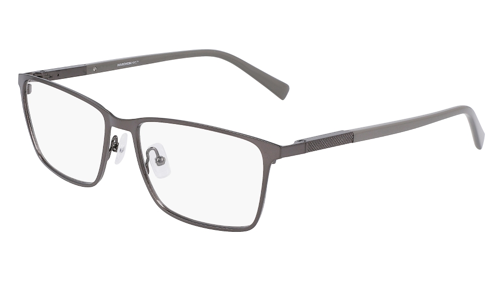 Marchon M2024 070 Eyeglasses Men's Dark Gun Full Rim Rectangle Shape