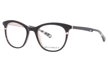 Bellinger Eyeglasses Frame Women's Chill C975 Peach Tortoise 49-20-140 |  EyeSpecs.com