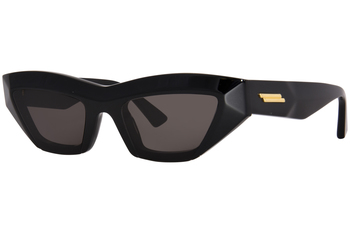 terwijl opgraven Zuinig Bottega Veneta BV1178S 001 Sunglasses Women's Black Grey Square Shape  57-17-130 | EyeSpecs.com