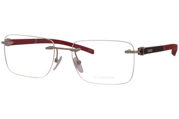 Chopard Eyeglasses Men's VCHD88 Rimless Rectangular Optical Frame