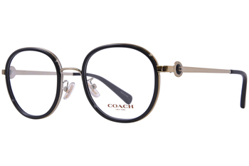 Coach HC5129 5120 Eyeglasses Frame Women's Dark Tortoise Full Rim Round 51mm