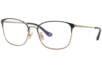 Coach HC5135 9276 Eyeglasses Women's Satin Dark Brown Full Rim Rectangle  53mm