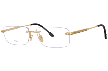 Fred FG50018U 030 Eyeglasses Shiny Endura Gold Rimless Rectangle Shape  58-15-150