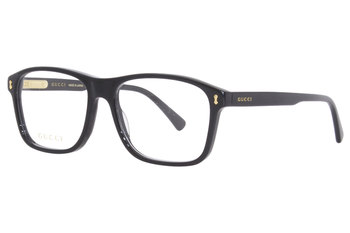 Gucci GG0454OA 001 Black Rectangular Eyeglasses