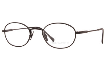 John Varvatos V185 Eyeglasses Men's Full Rim Round Optical Frame