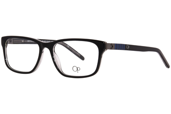 Pacific Rectangle Black Full Rim Eyeglasses