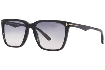 Tom Ford Garrett TF862 01D Sunglasses Men's Black/Polarized Smoke