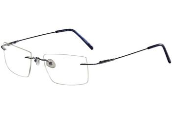 Tuscany Men's Eyeglasses Chassis Stainless Steel Rimless Optical Frame