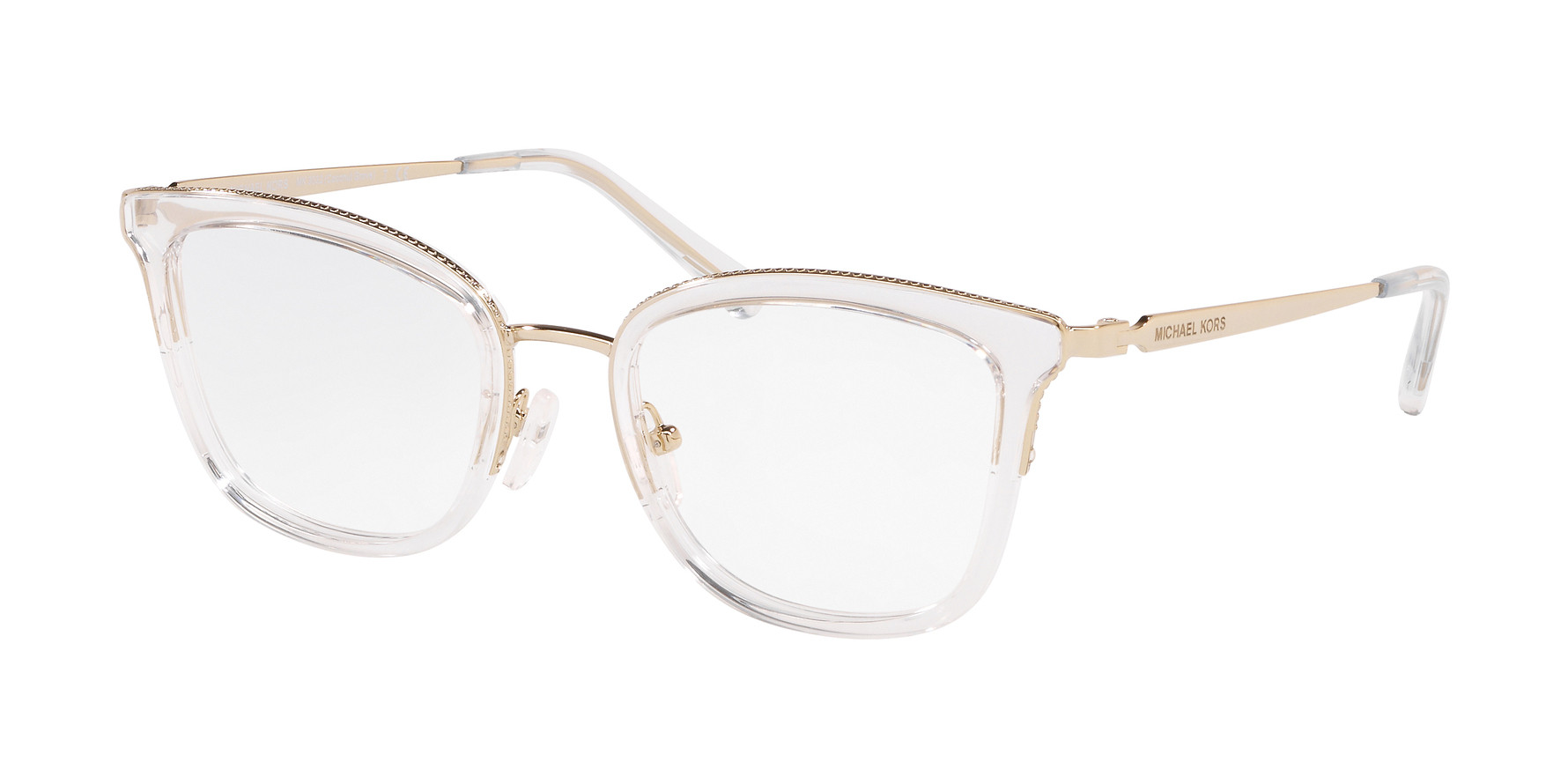 Michael Kors Eyeglasses Coconut-Grove MK3032 Light Gold/Clear 51-19-140mm |  