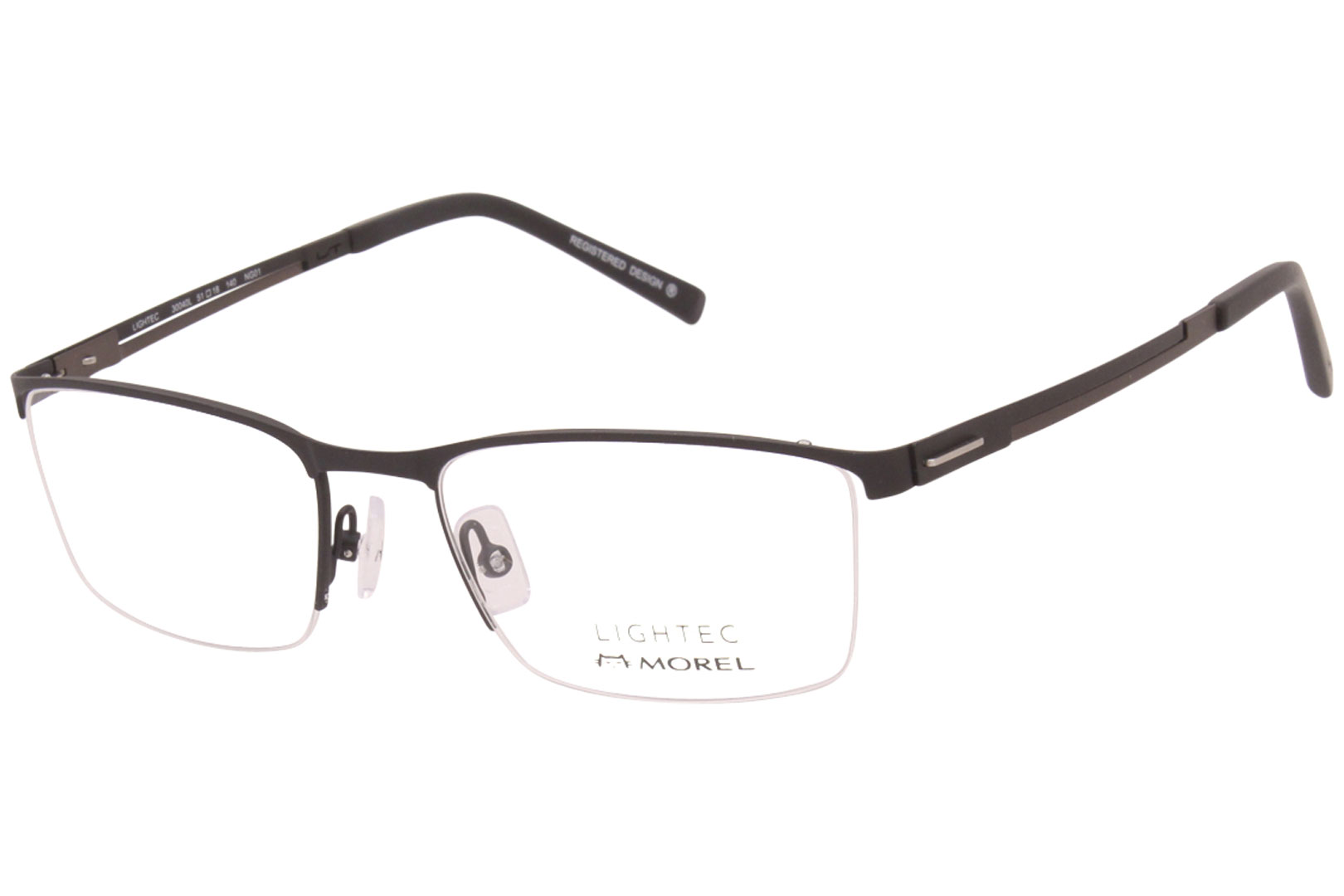 Morel Eyeglasses Men's Lightec 30040L NG01 Black 5118140mm