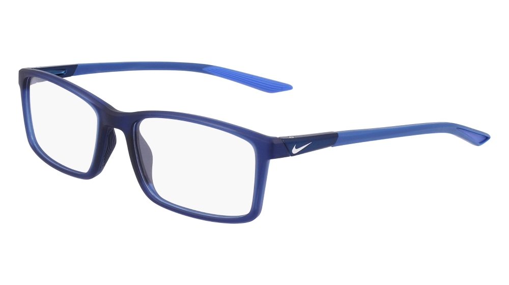 Nike 7287 410 Eyeglasses Men's Matte Midnight Navy Full Rim Rectangle ...