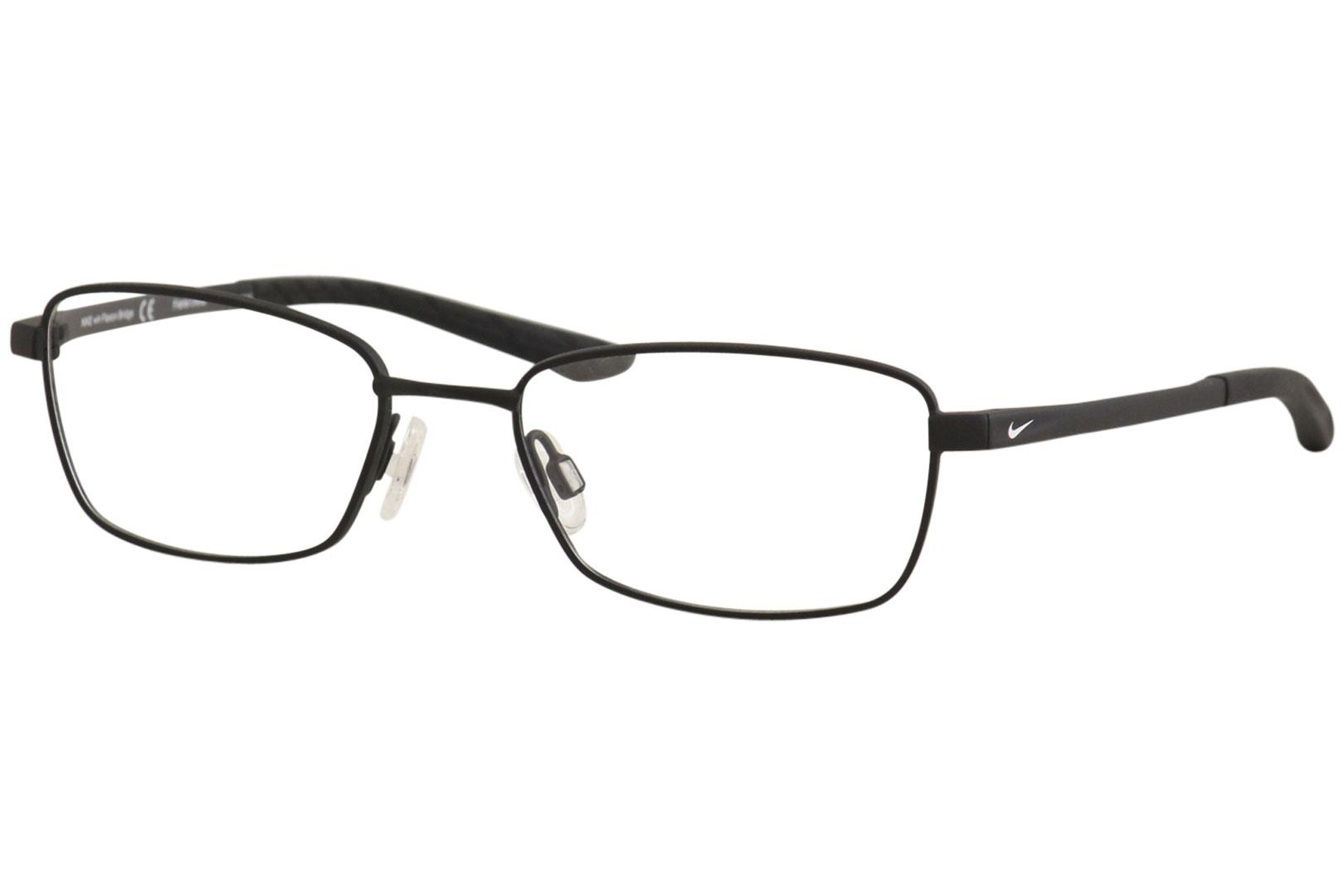 Nike Men S Eyeglasses Flexon 4642 001 Satin Black Full Rim Optical Frame 49mm
