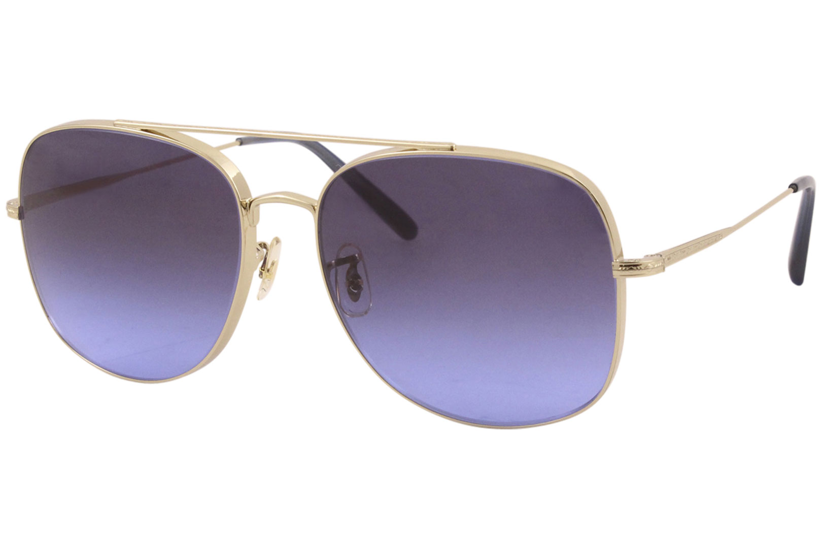 Oliver Peoples Taron OV1272S 503579 Sunglasses Men's Soft Gold/Dark Blue  Lenses 