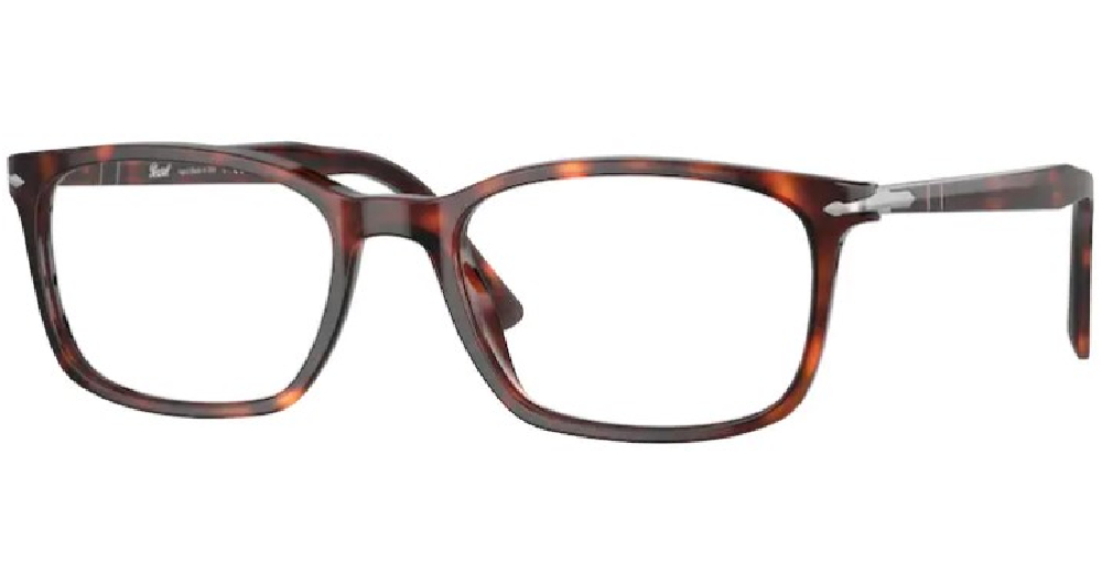 Persol PO3189V 24 Eyeglasses Men's Havana Full Rim Square Shape 53-18 ...