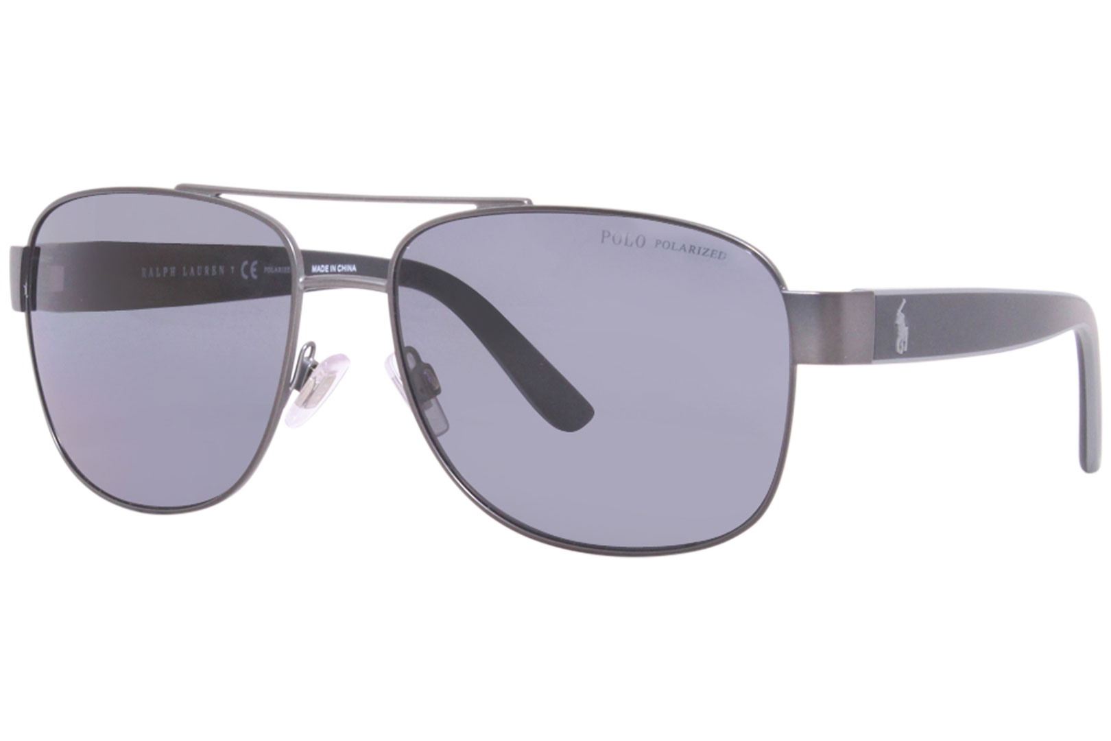 Polo Ralph Lauren Sunglasses Men's PH3122 9157/81 Matte Dark Gunmetal ...