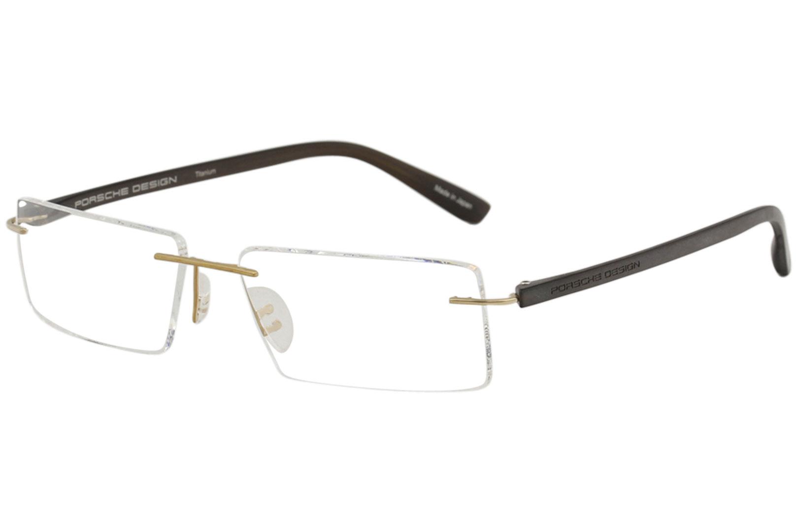 Porsche Design Men S Eyeglasses P 8205 P8205 S2 Rimless Optical Frame