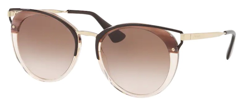 Prada catwalk best sale 54mm round sunglasses