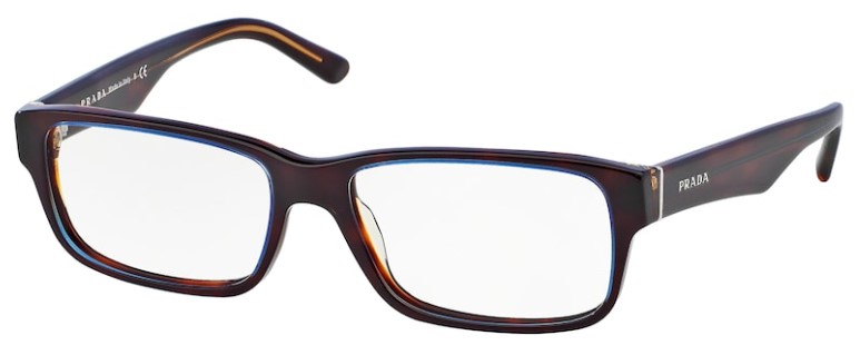 Prada Heritage Pr 16mv Zxh 1o1 Eyeglasses Mens Tortoise Denimblue 57 16 150 