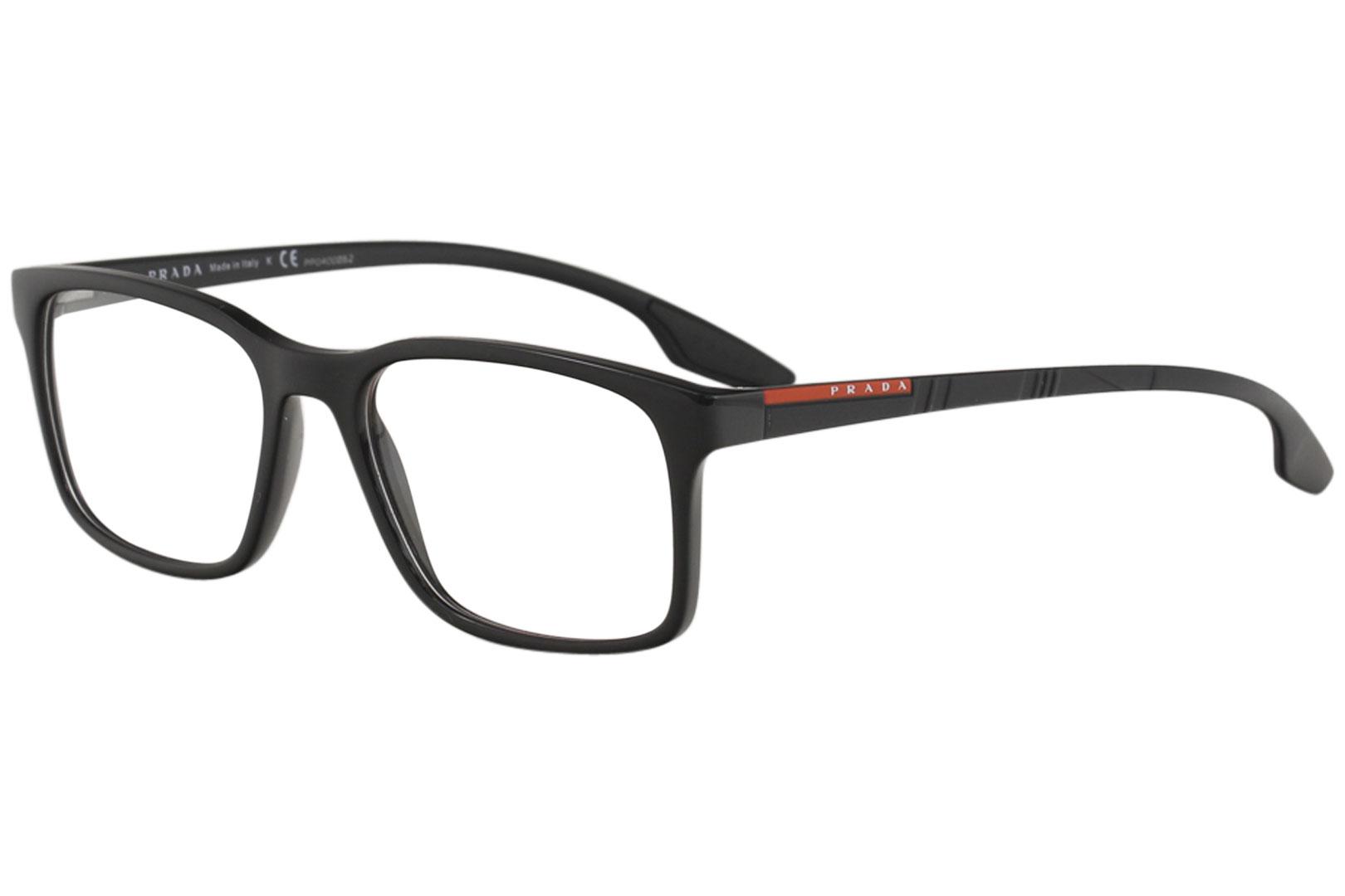 Prada Linea Rossa LifeStyle VPS01L 1AB 1O1 Men s Eyeglasses Black Full Rim 54mm