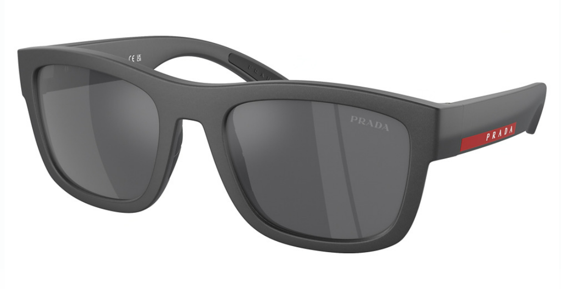 Prada silver outlet mirror sunglasses