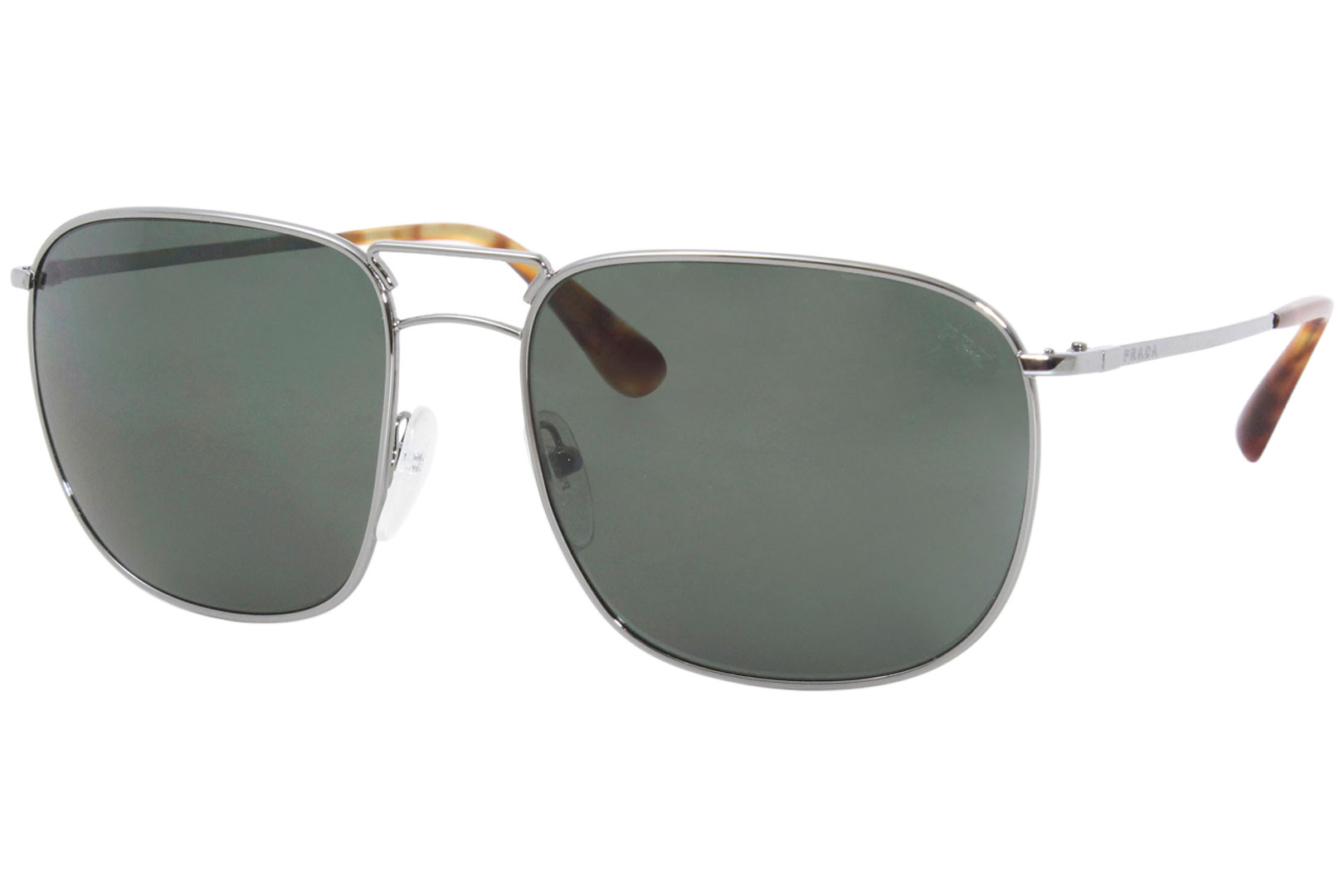 Prada Catwalk SPR52T 5AV-6P0 Sunglasses Men's Gunmetal/Green