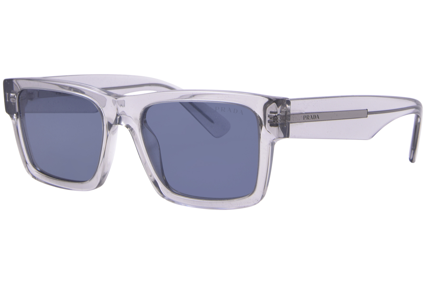 Prada PR 25ZS U430A9 Sunglasses Men s Crystal Grey Blue 53 18 140 EyeSpecs