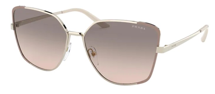 Prada PR-60XS 07B4K0 Sunglasses Women's Pale Gold/Matte Pink/Pink ...