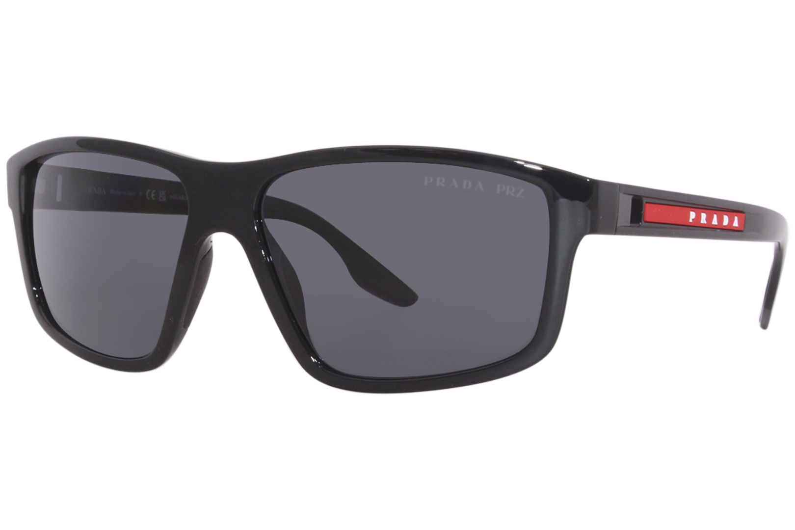 Prada Linea Rossa PS 10WS Men Sunglasses - Black Polarized