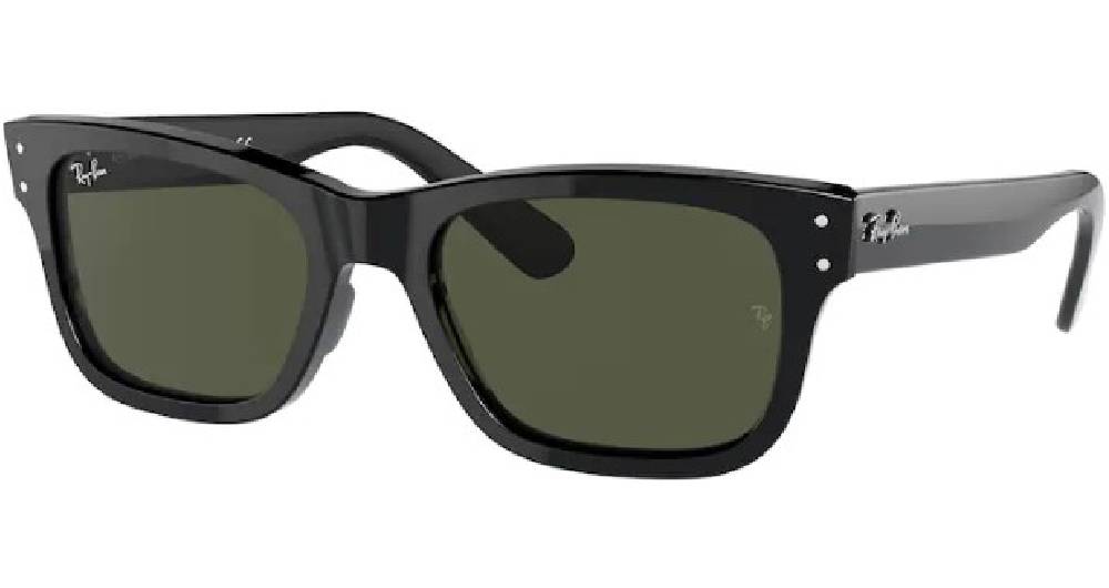 Ray Ban Hawkeye RB2298F 901/31 Sunglasses Black/Green 54-21-145mm