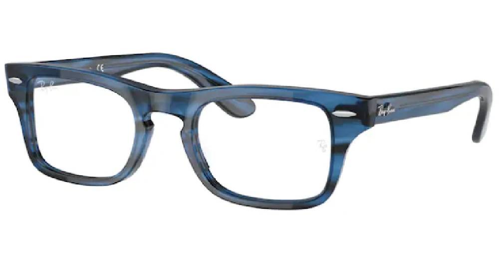 Ray Ban Junior-Burbank RY9083V 3848 Eyeglasses Youth Boy's Striped Blue 43mm