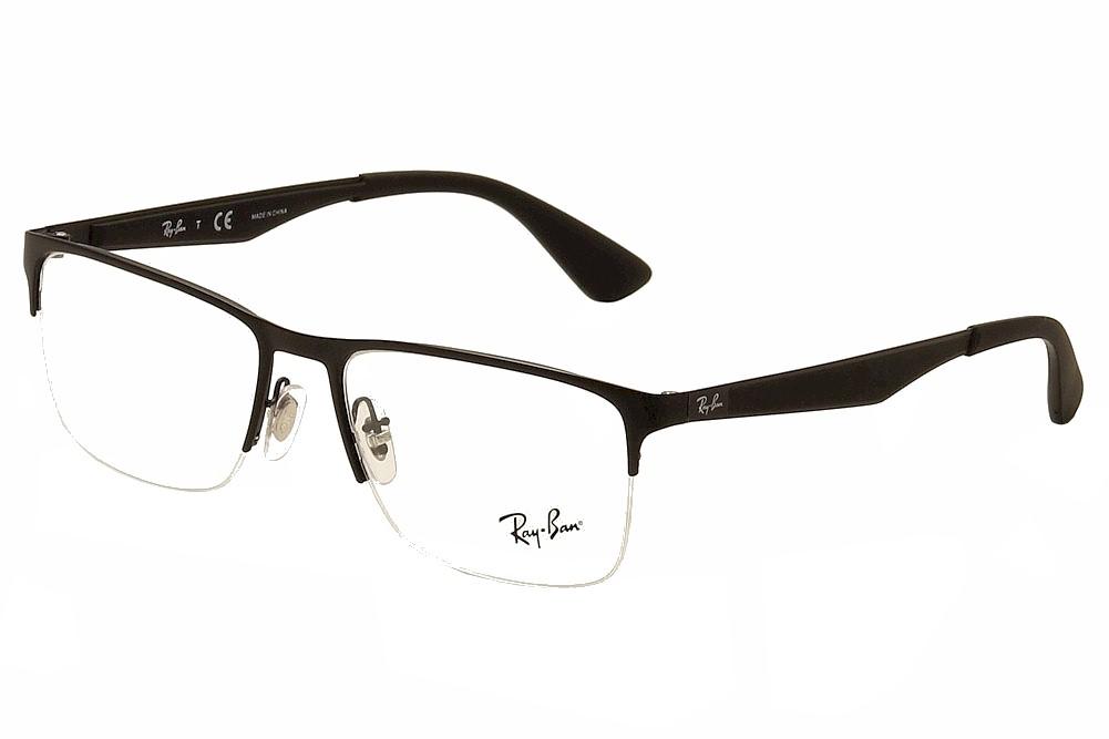 rayban half rim