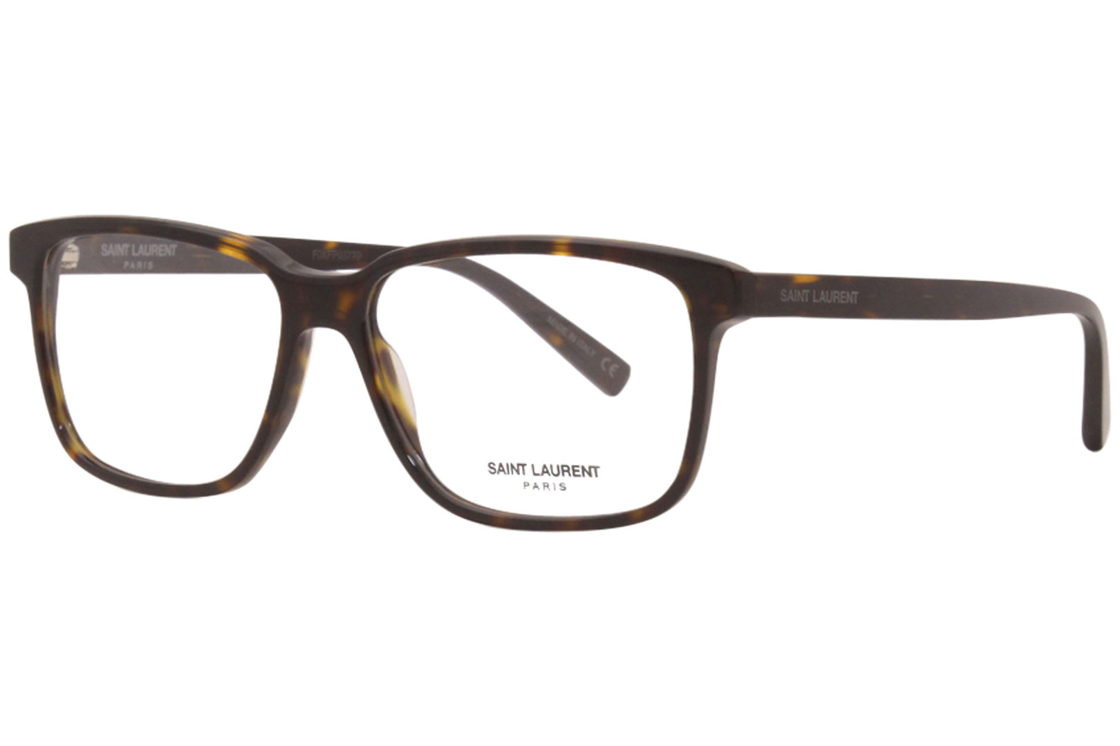 Saint Laurent Eyeglasses Men's SL-458 005 Havana/Silver 58-15-145mm ...